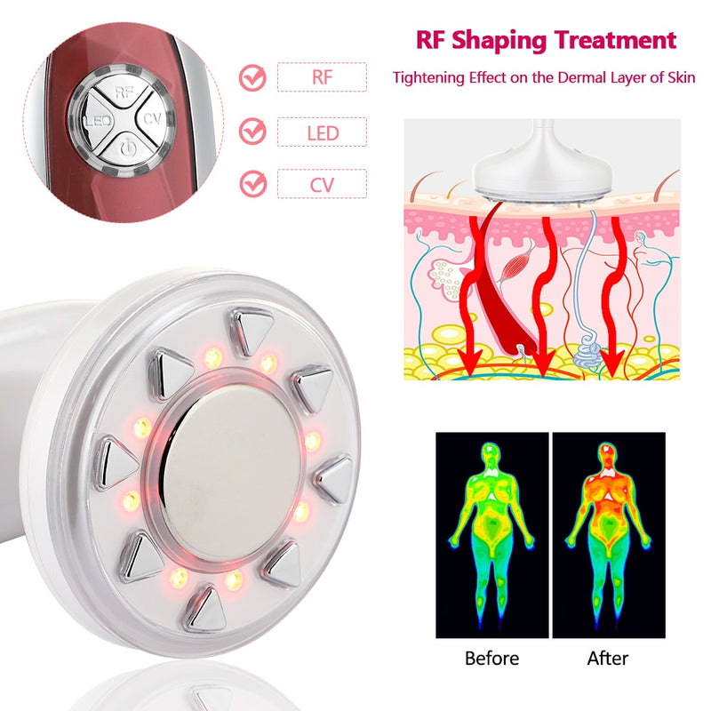 Ultrasonic Slimming Massager 3D Body Shaping LED Fat Burner Anti Cellulite Device Skin Tightening Weight Loss Beauty Machine