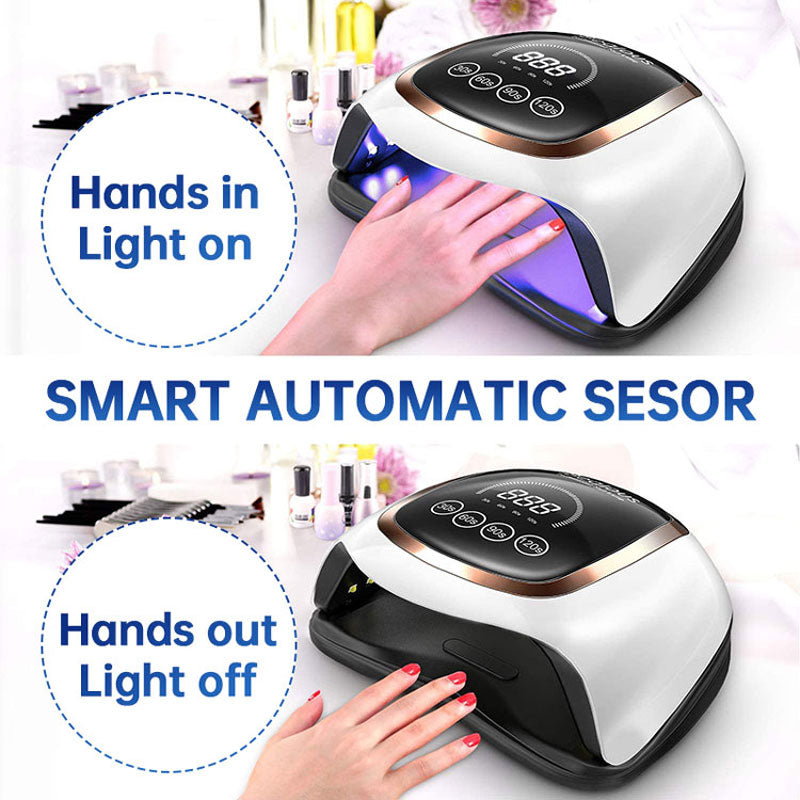 42LEDs Nail Drying Lamp For Manicure 168W Professional Led UV Drying Lamp With Auto Sensor Smart Nail Salon Equipment Tools