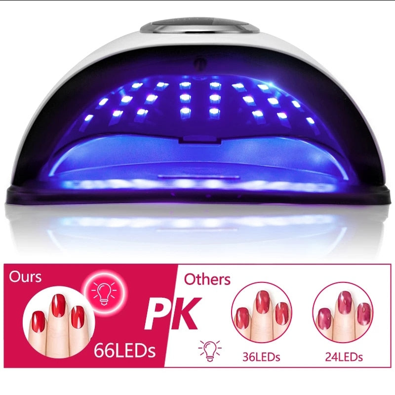 Nail Dryer UV LED Nail Lamp 66 LEDs for Curing All Gel Nail Polish With Motion Sensing Professional