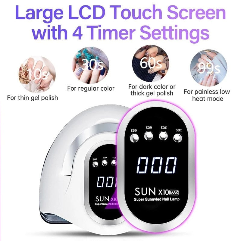 Nail Dryer UV LED Nail Lamp 66 LEDs for Curing All Gel Nail Polish With Motion Sensing Professional