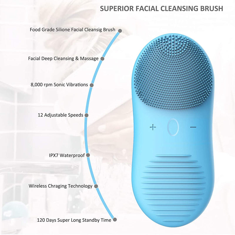 Waterproof Electric  Silicone Massager Beauty Device